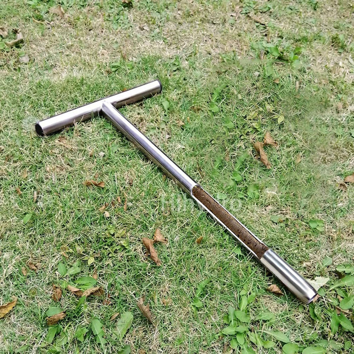 Soil Sampler Probe 304 Stainless Steel Protable T Handle Soil Sampling Tool for Farm Garden Lawn 12in
