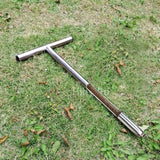 Soil Sampler Probe 304 Stainless Steel Protable T Handle Soil Sampling Tool for Farm Garden Lawn 12in - Extra Image