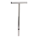 Soil Sampler Probe 304 Stainless Steel Protable T Handle Soil Sampling Tool for Farm Garden Lawn 21in - 45-Degree Angle