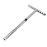 Soil Sampler Probe 304 Stainless Steel Protable T Handle Soil Sampling Tool for Farm Garden Lawn 21in - Low Angle