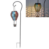 Hanging Solar Lantern Retro Hollowed Fire Balloon Style Warm Romatic Garden Solar Light for Outdoor Camping Backyard - Extra Image