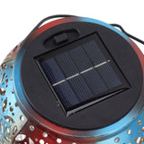 Hanging Solar Lantern Retro Hollowed Fire Balloon Style Warm Romatic Garden Solar Light for Outdoor Camping Backyard - Extra Image