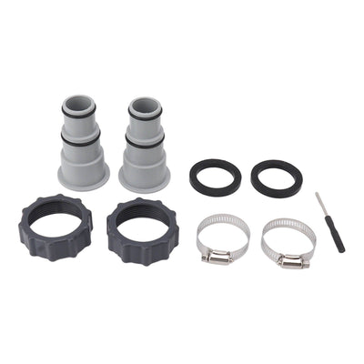 2PCS Pool Hose Adapter with Collar Replacement Threaded Connection Pump Hose Adapter for Intex Fit ARU