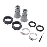 2PCS Pool Hose Adapter with Collar Replacement Threaded Connection Pump Hose Adapter for Intex Fit ARU