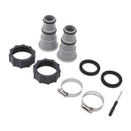 2PCS Pool Hose Adapter with Collar Replacement Threaded Connection Pump Hose Adapter for Intex Fit ARU