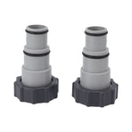 2PCS Pool Hose Adapter with Collar Replacement Threaded Connection Pump Hose Adapter for Intex Fit ARU
