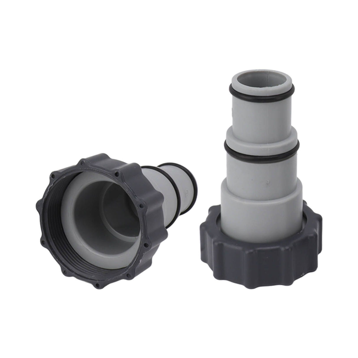 2PCS Pool Hose Adapter with Collar Replacement Threaded Connection Pump Hose Adapter for Intex Fit ARU