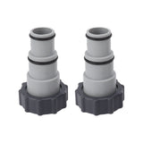 2PCS Pool Hose Adapter with Collar Replacement Threaded Connection Pump Hose Adapter for Intex Fit ARU