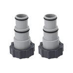 2PCS Pool Hose Adapter with Collar Replacement Threaded Connection Pump Hose Adapter for Intex Fit ARU