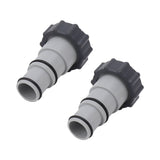 2PCS Pool Hose Adapter with Collar Replacement Threaded Connection Pump Hose Adapter for Intex Fit ARU