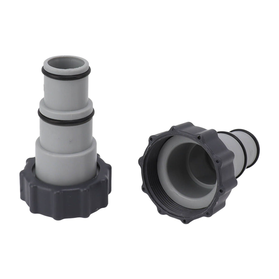 2PCS Pool Hose Adapter with Collar Replacement Threaded Connection Pump Hose Adapter for Intex Fit ARU