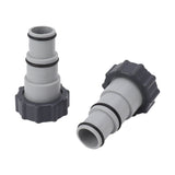 2PCS Pool Hose Adapter with Collar Replacement Threaded Connection Pump Hose Adapter for Intex Fit ARU