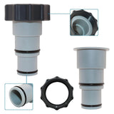 2PCS Pool Hose Adapter with Collar Replacement Threaded Connection Pump Hose Adapter for Intex Fit ARU - Extra Image