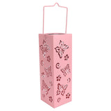 Outdoor Solar Lantern LED Light Automatic On Waterproof Decorative Lamp for Garden Backyard Pink