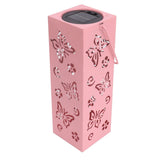 Outdoor Solar Lantern LED Light Automatic On Waterproof Decorative Lamp for Garden Backyard Pink - Close-Up Angle