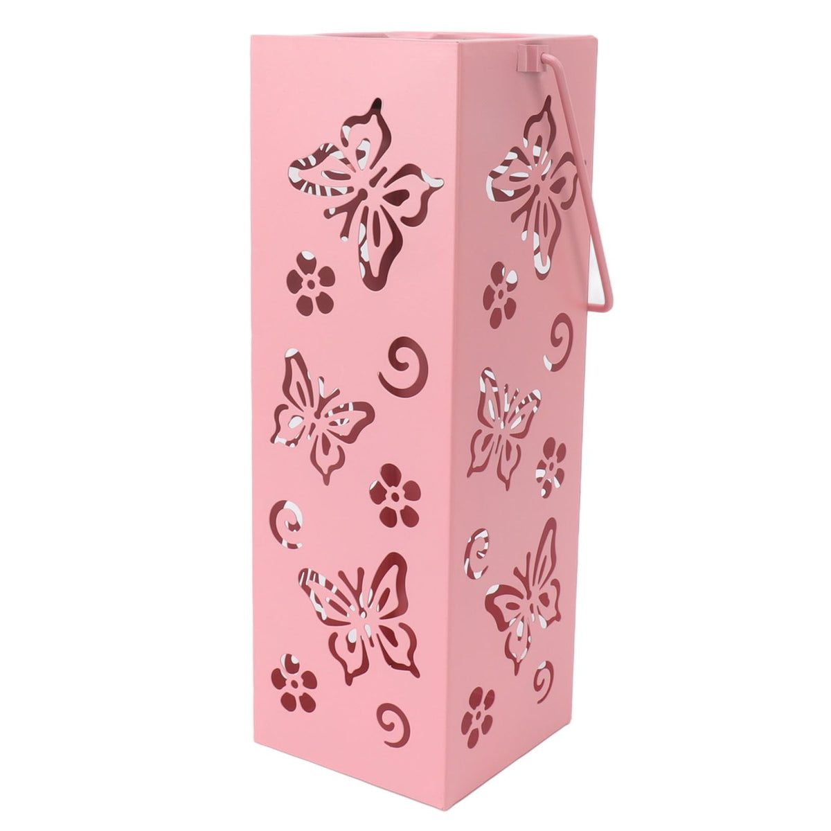 Outdoor Solar Lantern LED Light Automatic On Waterproof Decorative Lamp for Garden Backyard Pink