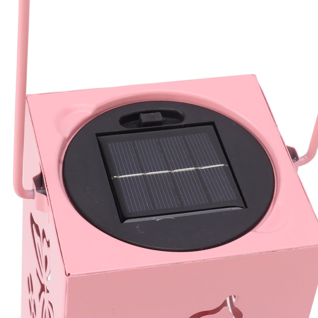 Outdoor Solar Lantern LED Light Automatic On Waterproof Decorative Lamp for Garden Backyard Pink