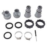 Pool Hose Adapter Replacement Hose Adapter with Collar for Threaded Connection Pumps