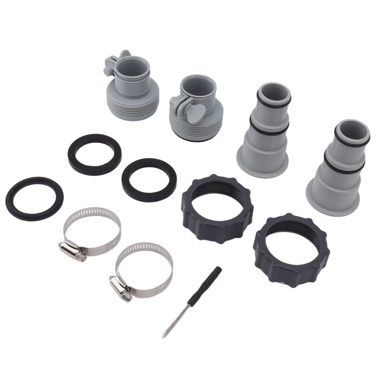 Pool Hose Adapter Replacement Hose Adapter with Collar for Threaded Connection Pumps