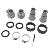 Pool Hose Adapter Replacement Hose Adapter with Collar for Threaded Connection Pumps - Side View