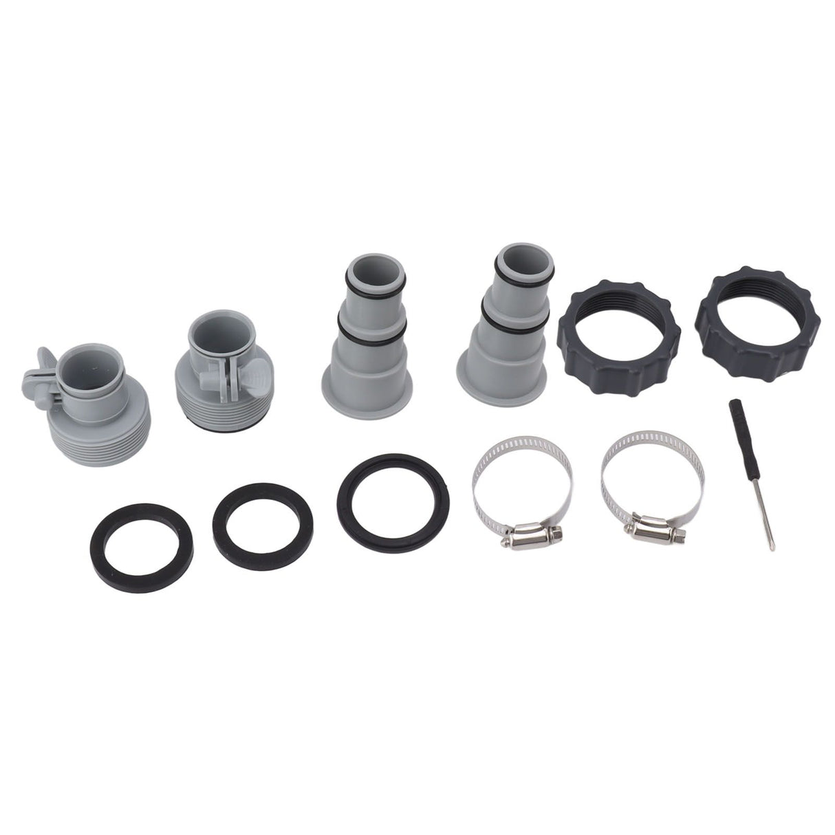 Pool Hose Adapter Replacement Hose Adapter with Collar for Threaded Connection Pumps