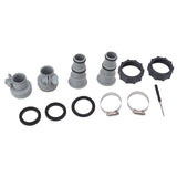 Pool Hose Adapter Replacement Hose Adapter with Collar for Threaded Connection Pumps - Rear View