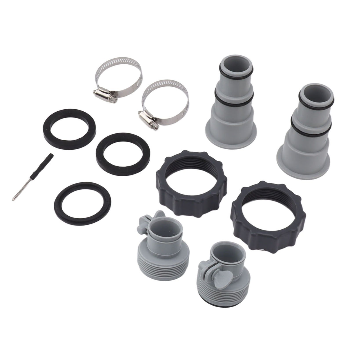 Pool Hose Adapter Replacement Hose Adapter with Collar for Threaded Connection Pumps