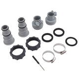 Pool Hose Adapter Replacement Hose Adapter with Collar for Threaded Connection Pumps