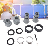 Pool Hose Adapter Replacement Hose Adapter with Collar for Threaded Connection Pumps