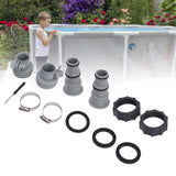 Pool Hose Adapter Replacement Hose Adapter with Collar for Threaded Connection Pumps