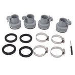 Type B Hose Adapter with Collar Replacement for Intex FIT ARU Threaded Pumps Type B Pool Clamp On Fittings Converter Pool Accessory