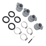 Type B Hose Adapter with Collar Replacement for Intex FIT ARU Threaded Pumps Type B Pool Clamp On Fittings Converter Pool Accessory