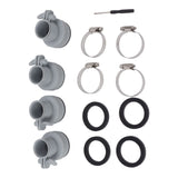 Type B Hose Adapter with Collar Replacement for Intex FIT ARU Threaded Pumps Type B Pool Clamp On Fittings Converter Pool Accessory
