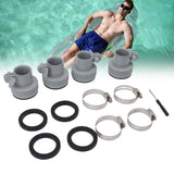 Type B Hose Adapter with Collar Replacement for Intex FIT ARU Threaded Pumps Type B Pool Clamp On Fittings Converter Pool Accessory - Extra Image