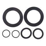 6PCS 25076RP Washer and Ring Kit Rubber Washer Replacement for Intex Pool Plunger Valves 10745 10262 10255 - Rear View