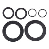 6PCS 25076RP Washer and Ring Kit Rubber Washer Replacement for Intex Pool Plunger Valves 10745 10262 10255 - Close-Up Angle
