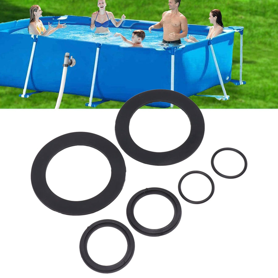 6PCS 25076RP Washer and Ring Kit Rubber Washer Replacement for Intex Pool Plunger Valves 10745 10262 10255