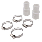 32mm Hose Coupling Pool Hose Adapter with Hose Clamp Hose Adapter Replacement for Pangea Tech - Side View