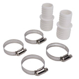 32mm Hose Coupling Pool Hose Adapter with Hose Clamp Hose Adapter Replacement for Pangea Tech - Low Angle
