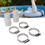 32mm Hose Coupling Pool Hose Adapter with Hose Clamp Hose Adapter Replacement for Pangea Tech