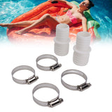 32mm Hose Coupling Pool Hose Adapter with Hose Clamp Hose Adapter Replacement for Pangea Tech - Extra Image
