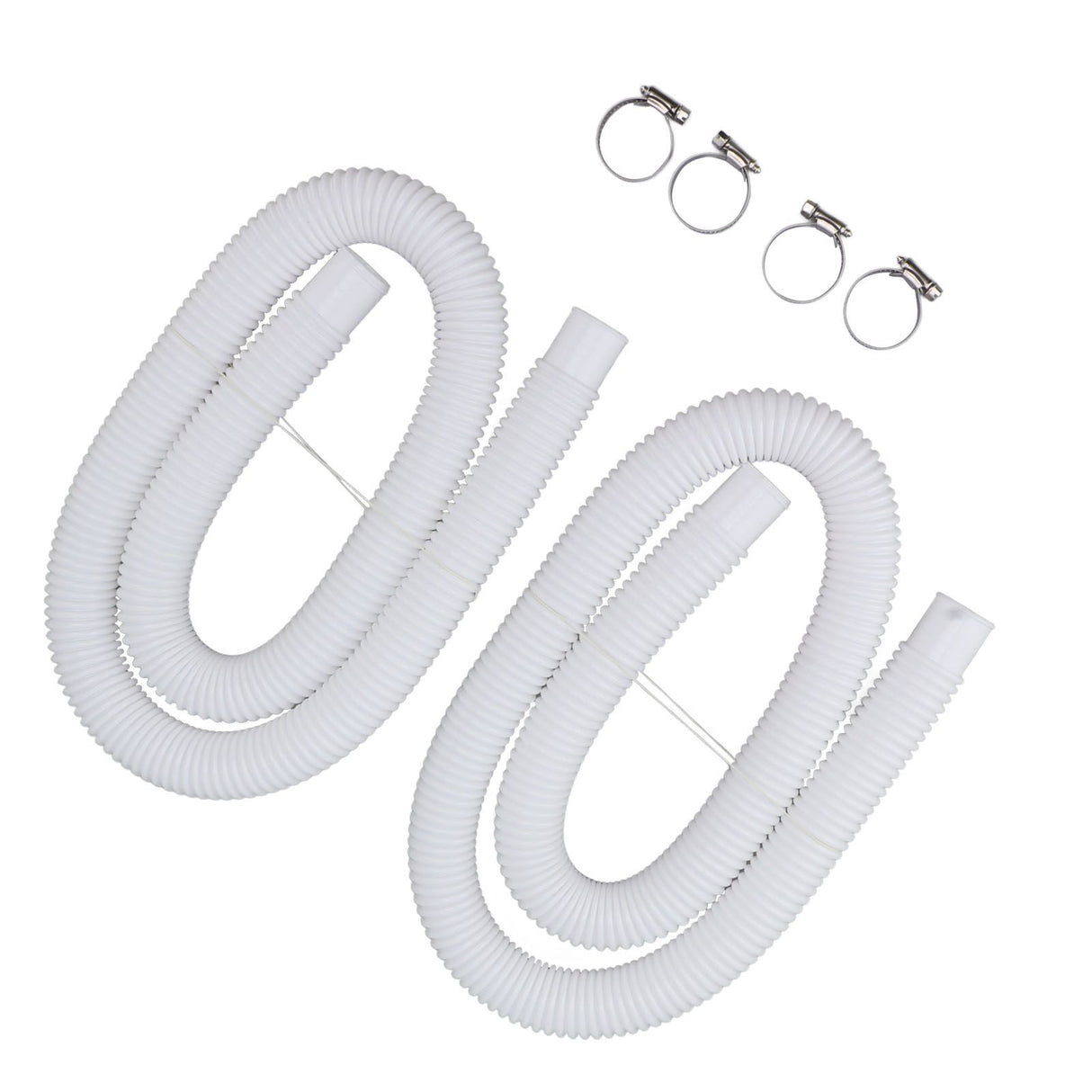 Swimming Pool Replacement Hoses with Clamps for 300 330 530 1000 Gallon Pool Pump