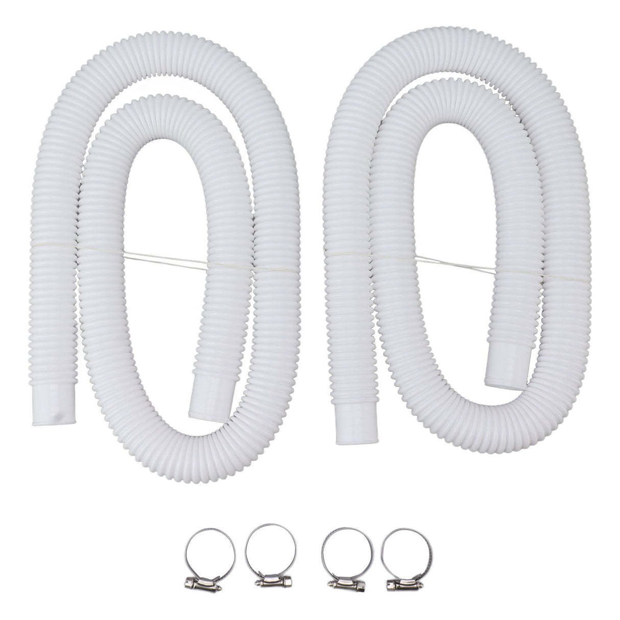 Swimming Pool Replacement Hoses with Clamps for 300 330 530 1000 Gallon Pool Pump
