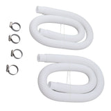 Swimming Pool Replacement Hoses with Clamps for 300 330 530 1000 Gallon Pool Pump - Top-Down View