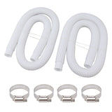 Swimming Pool Replacement Hoses with Clamps for 300 330 530 1000 Gallon Pool Pump