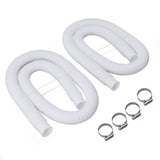 Swimming Pool Replacement Hoses with Clamps for 300 330 530 1000 Gallon Pool Pump - Low Angle