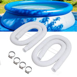 Swimming Pool Replacement Hoses with Clamps for 300 330 530 1000 Gallon Pool Pump - Extra Image