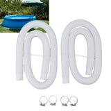 Swimming Pool Replacement Hoses with Clamps for 300 330 530 1000 Gallon Pool Pump - Extra Image