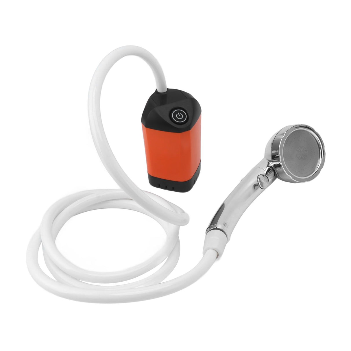 Portable Shower Camping Shower 3 Gears Adjustable Outdoor Camp Shower Pump Electric Rechargeable Portable Camping Shower Orange