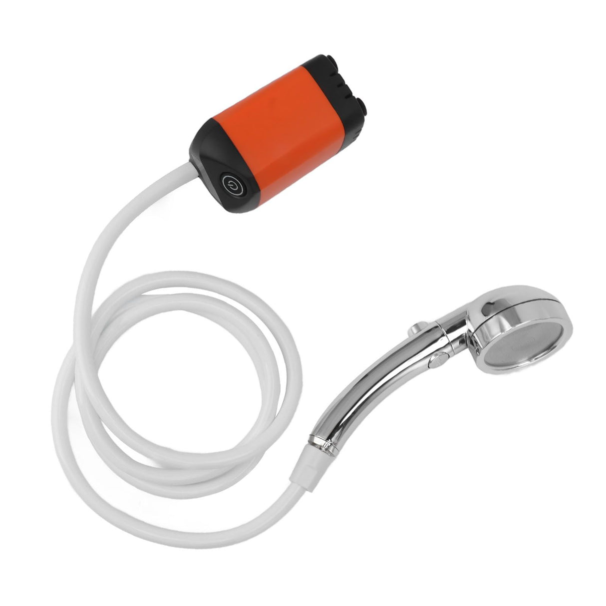Portable Shower Camping Shower 3 Gears Adjustable Outdoor Camp Shower Pump Electric Rechargeable Portable Camping Shower Orange